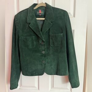 Danier Forest Green Suede suit set